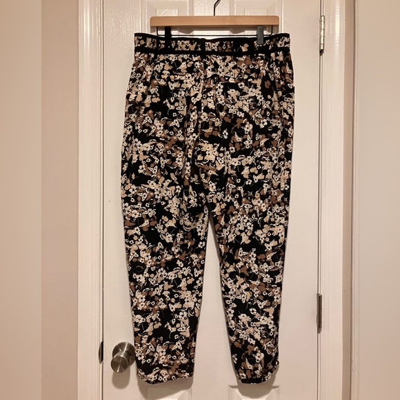 Anthropologie Cartonnier Nassella Floral Ankle Crop Trouser Pant size 14 - Picture 3 of 9